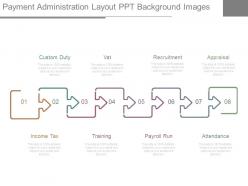 Payment administration layout ppt background images