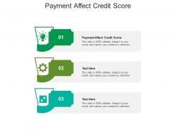 Payment affect credit score ppt powerpoint presentation infographic template outline cpb
