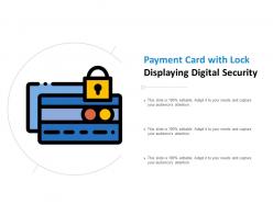 Payment Card With Lock Displaying Digital Security