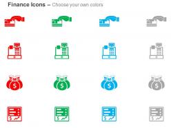 Payment cash register budget stock market ppt icons graphics