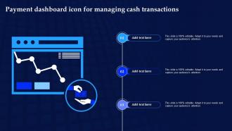 Payment Dashboard Icon For Managing Cash Transactions
