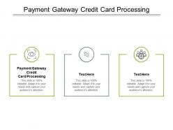 Payment gateway credit card processing ppt powerpoint presentation gallery graphic cpb