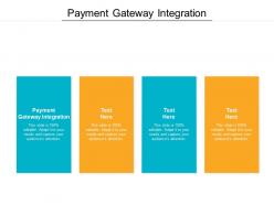 Payment gateway integration ppt powerpoint presentation slides guide cpb