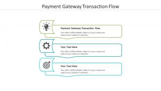 Payment gateway transaction flow ppt powerpoint presentation pictures templates cpb