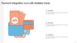 Payment integration icon with multiple cards