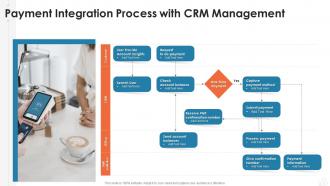 Payment integration process with crm management