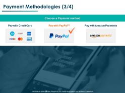 Payment methodologies strategy ppt powerpoint presentation professional