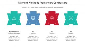 Payment Methods Freelancers Contractors Ppt Powerpoint Presentation Portfolio Slides Cpb