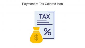 Payment Of Tax Colored Icon In Powerpoint Pptx Png And Editable Eps Format