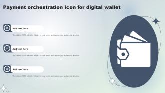 Payment Orchestration Icon For Digital Wallet