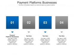 Payment platforms businesses ppt powerpoint presentation slides show cpb