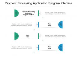 Payment processing application program interface ppt powerpoint presentation pictures examples cpb