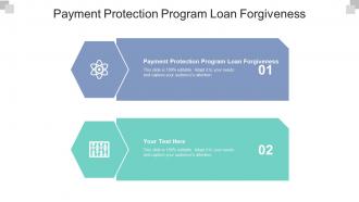 Payment protection program loan forgiveness ppt powerpoint presentation summary tips cpb