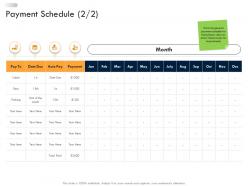 Payment Schedule Business Strategic Planning Ppt Sample