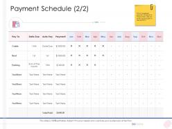 Payment schedule enterprise management ppt sample