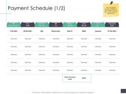 Payment schedule received business analysi overview ppt pictures