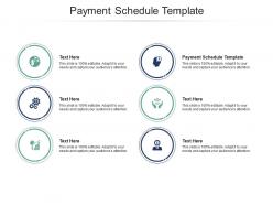 Payment schedule template ppt powerpoint presentation inspiration icon cpb