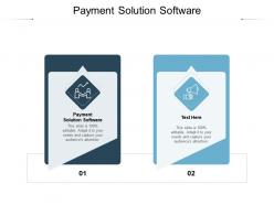 Payment solution software ppt powerpoint presentation slides backgrounds cpb