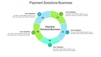 Payment solutions business ppt powerpoint presentation ideas diagrams cpb