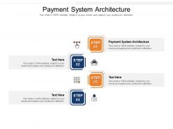Payment system architecture ppt powerpoint presentation layouts templates cpb