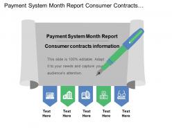 Payment system month report consumer contracts information  tax rules