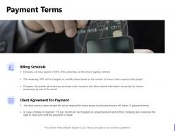 Payment Terms Billing Schedule Ppt Powerpoint Presentation Infographic