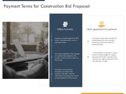 Payment Terms For Construction Bid Proposal Ppt Powerpoint Presentation Summary Backgrounds