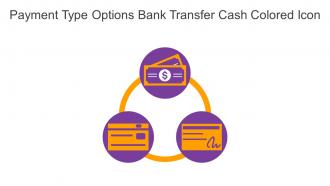 Payment Type Options Bank Transfer Cash Colored Icon In Powerpoint Pptx Png And Editable Eps Format