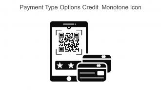 Payment Type Options Credit Monotone Icon In Powerpoint Pptx Png And Editable Eps Format