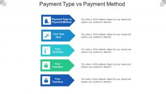 Payment type vs payment method ppt powerpoint presentation gallery format cpb