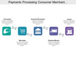 Payments processing consumer merchant processor payment issuer
