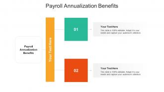 Payroll annualization benefits ppt powerpoint presentation portfolio background cpb