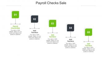 Payroll Checks Sale Ppt Powerpoint Presentation Portfolio Background Designs Cpb