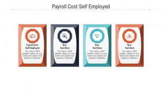 Payroll cost self employed ppt powerpoint presentation summary slideshow cpb