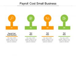 Payroll cost small business ppt powerpoint presentation file icons cpb