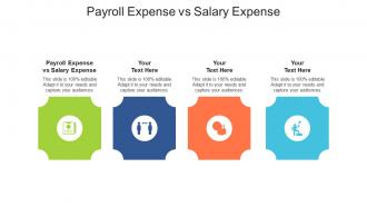 Payroll expense vs salary expense ppt powerpoint presentation show file formats cpb