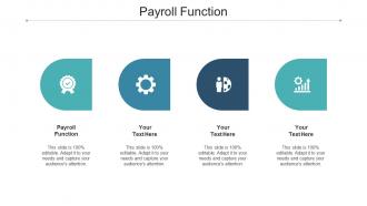 Payroll Function Ppt Powerpoint Presentation Outline File Formats Cpb