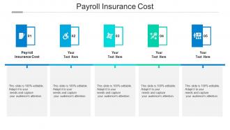 Payroll insurance cost ppt powerpoint presentation professional background designs cpb