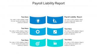 Payroll liability report ppt powerpoint presentation portfolio guidelines cpb