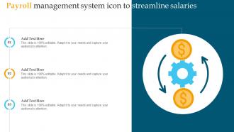 Payroll Management System Icon To Streamline Salaries