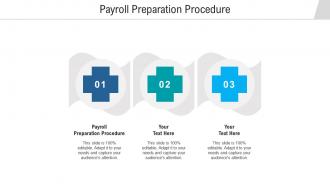 Payroll preparation procedure ppt powerpoint presentation inspiration slide portrait cpb