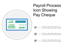 Payroll process icon showing pay cheque