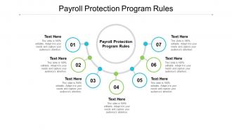 Payroll protection program rules ppt powerpoint presentation infographic template clipart cpb