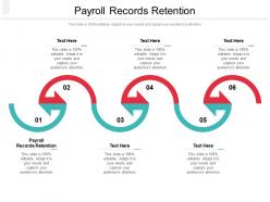 Payroll records retention ppt powerpoint presentation portfolio diagrams cpb