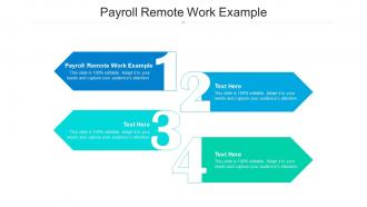 Payroll remote work example ppt powerpoint presentation styles topics cpb