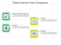 Payroll service price comparison ppt powerpoint presentation layouts show cpb