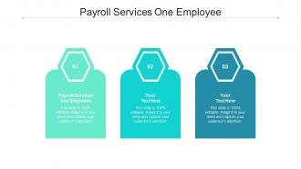 Payroll services one employee ppt powerpoint presentation professional background cpb