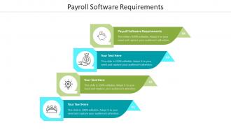 Payroll software requirements ppt powerpoint presentation infographics microsoft cpb