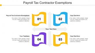 Payroll Tax Contractor Exemptions Ppt Powerpoint Presentation Infographics Brochure Cpb