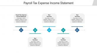 Payroll tax expense income statement ppt powerpoint presentation icon visual aids cpb